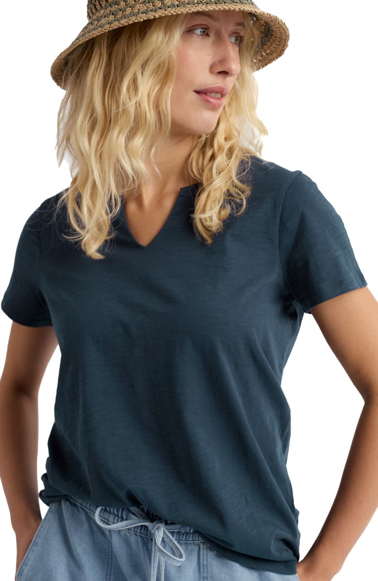 Seasalt Cornwall Kellow V-Neck Organic Cotton T-Shirt, Alternate, color,