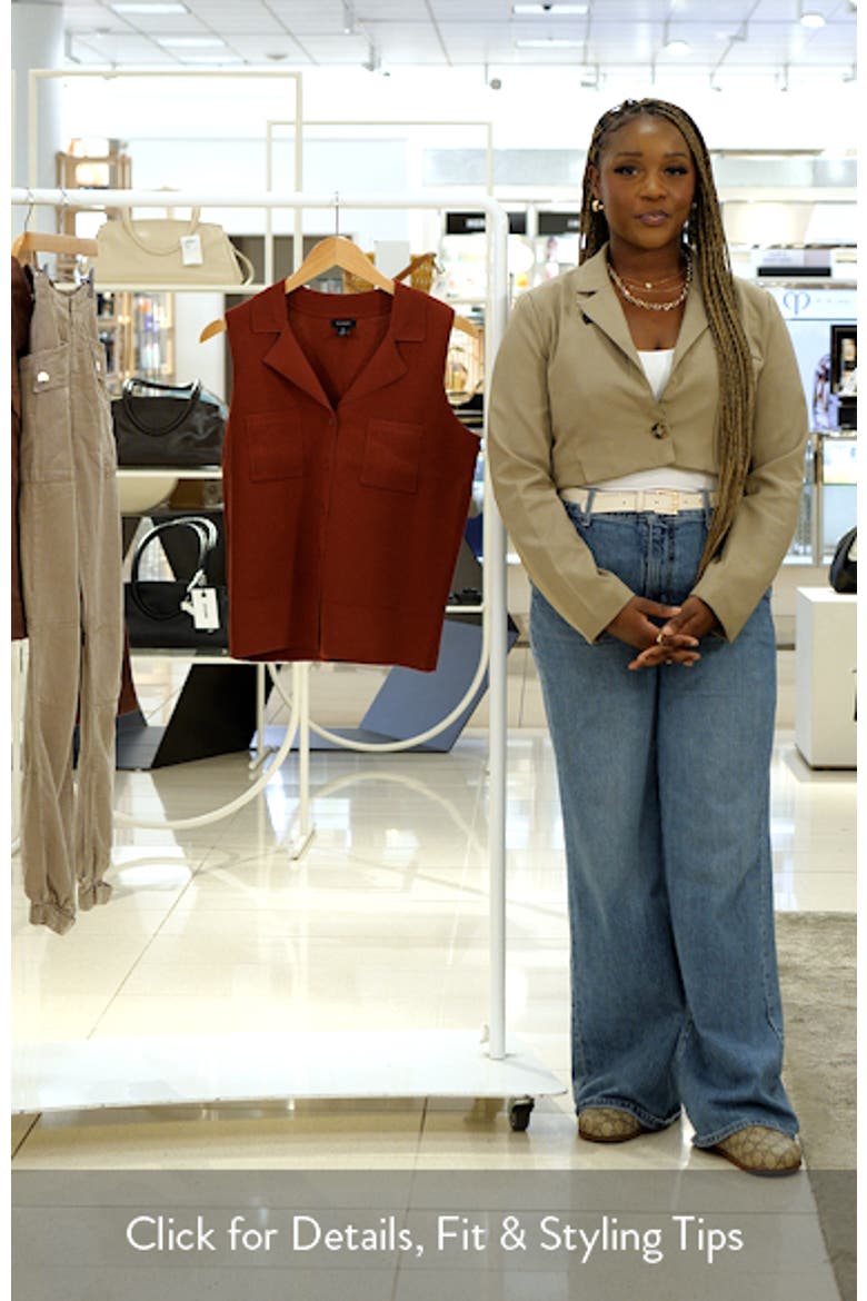 Lapel Collar Sweater Vest video