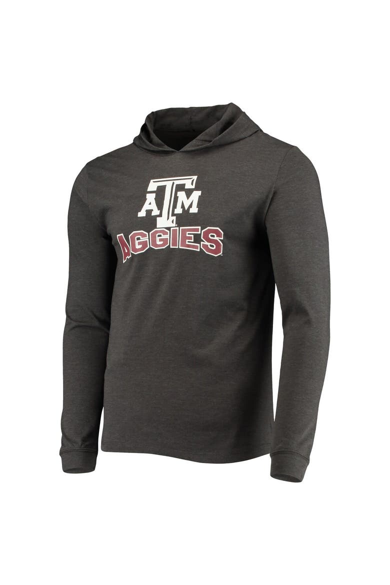 Men's Concepts Sport Maroon/Heather Charcoal Texas A&M Aggies Meter Long Sleeve Hoodie T-Shirt & Jogger Pajama Set, Alternate, color, Maroon