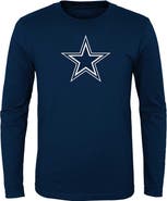 Outerstuff Youth Navy Dallas Cowboys Primary Logo Long Sleeve T-Shirt