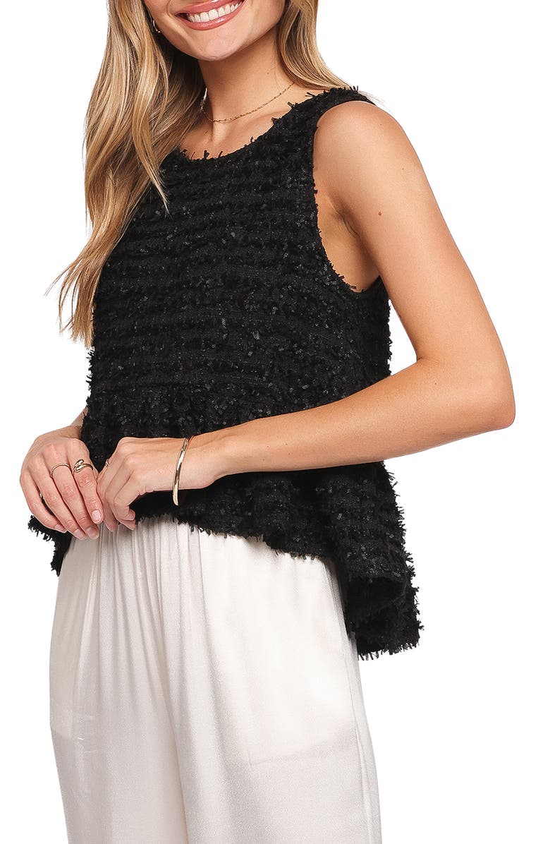 Petal & Pup Meira High Low Hem Peplum Tank Top, Alternate, color, 