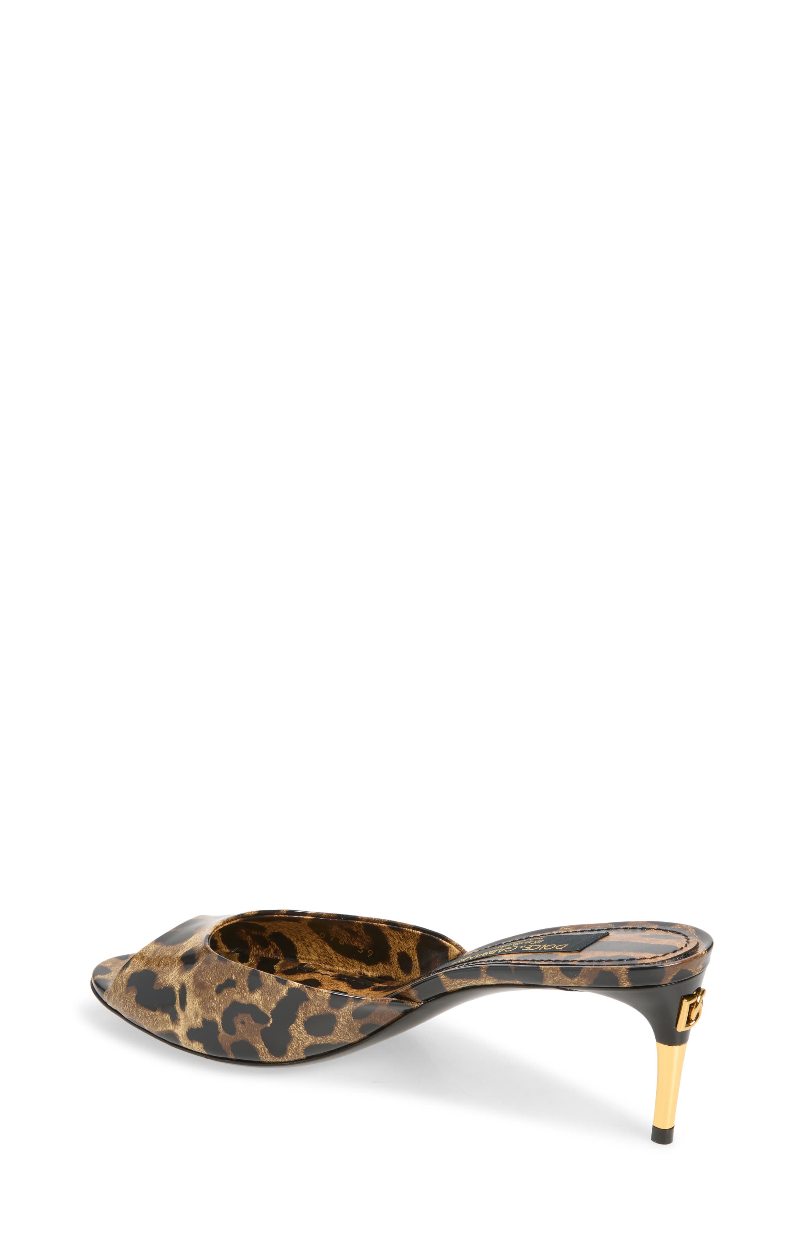 Keira Leather Mule, Alternate, color, LEOPARD
