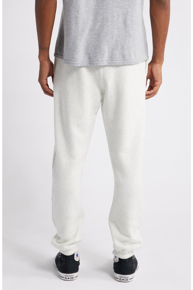 Core Organic Cotton Brushed Terry Sweatpants, Alternate, color, VINTAGE SNOW HEATHER