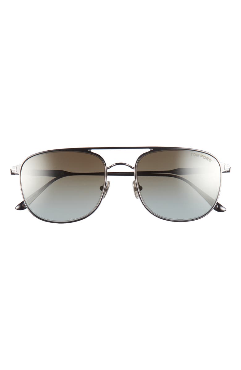 TOM FORD Jake 56mm Gradient Navigator Sunglasses, Main, color,