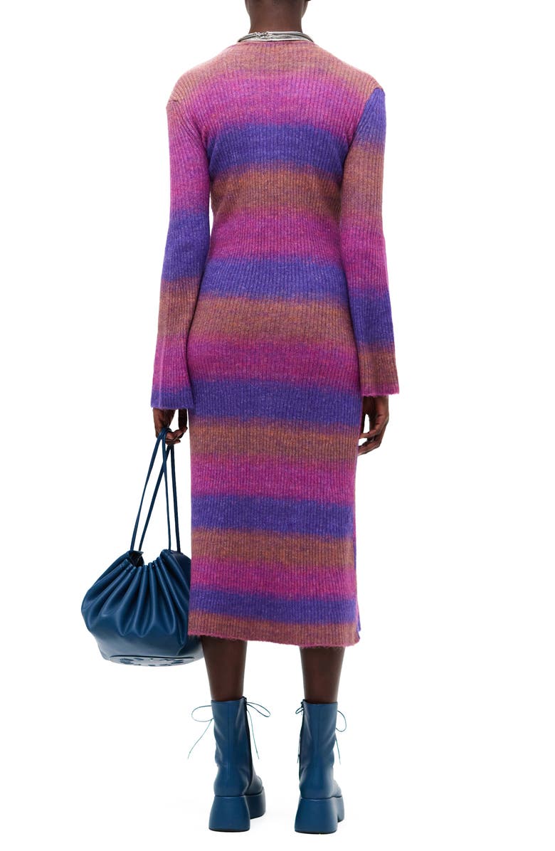 Simon Miller Axon Stripe Long Sleeve Sweater Dress, Alternate, color, 