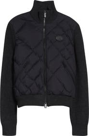 Burberry Check Stitch Mixed Media Jacket