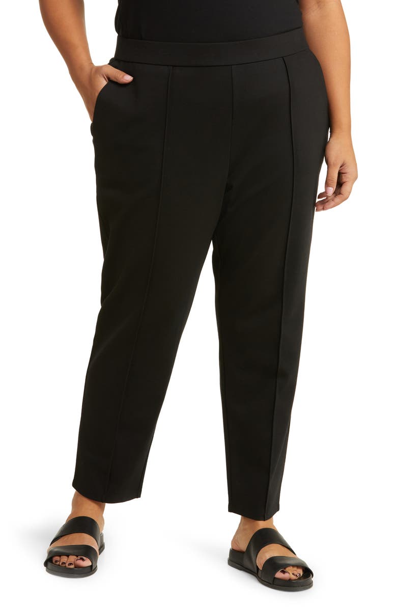 Eileen Fisher Tapered Ponte Ankle Pants, Main, color,