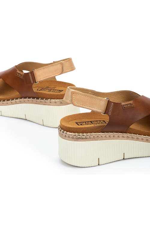 Pikolinos Gomera Wedge Sandal In Brandy