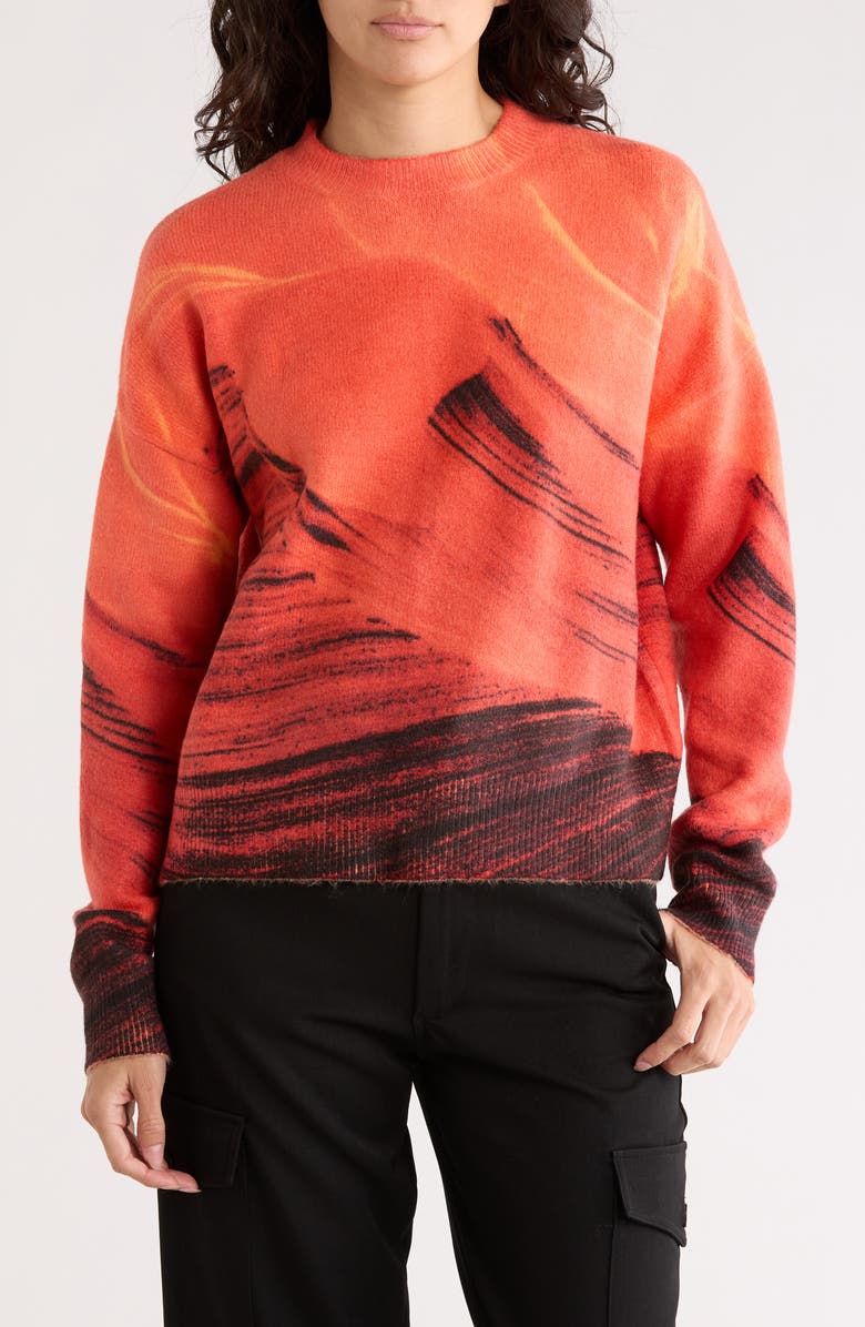 Desigual Crewneck Pullover Sweater, Main, color,