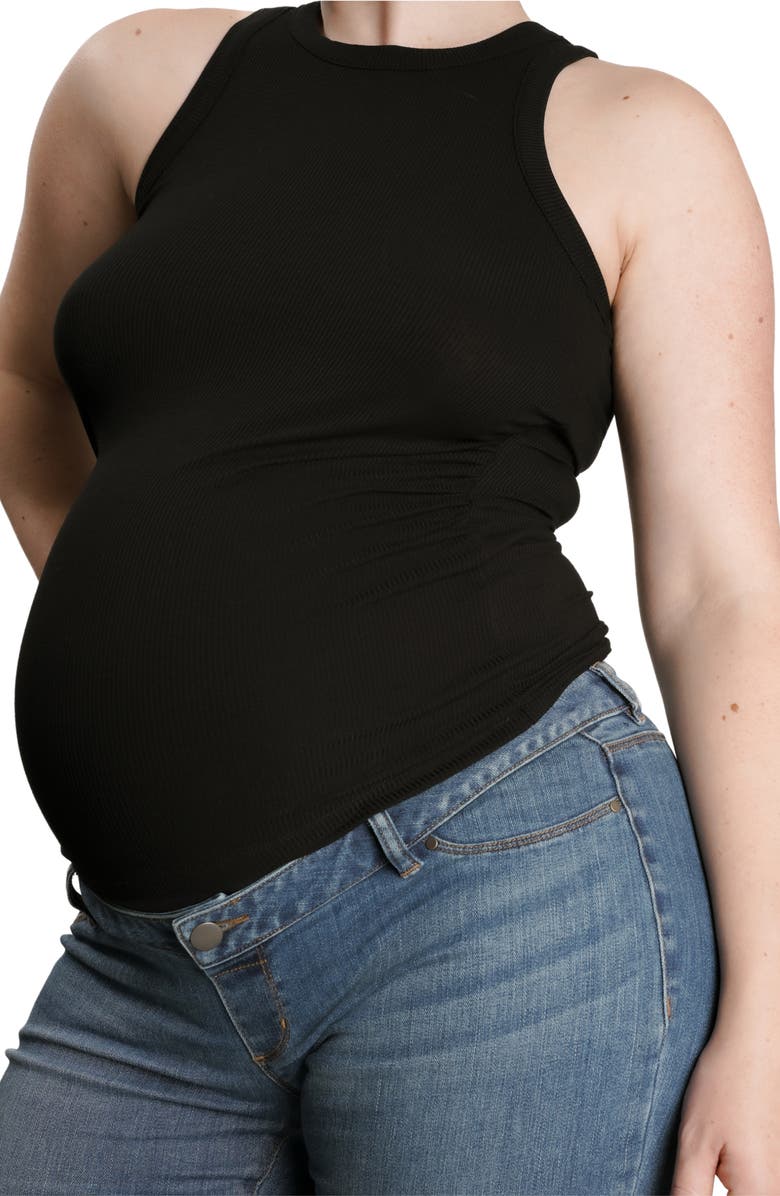 Nom Maternity Maternity Racerback Tank, Alternate, color, 