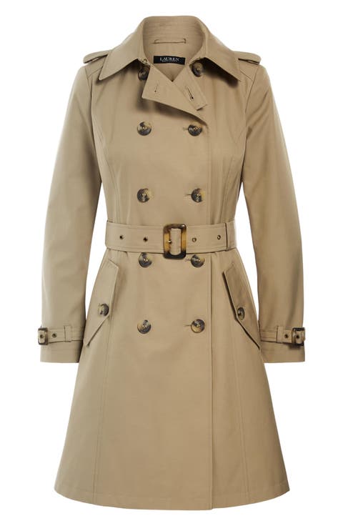 Cotton Blend Trench Coat
