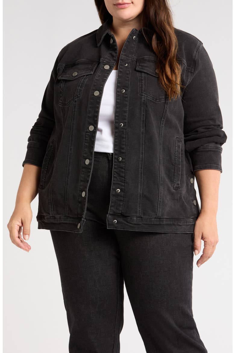 Denim Chore Jacket, Main, color, BROKEN BLACK