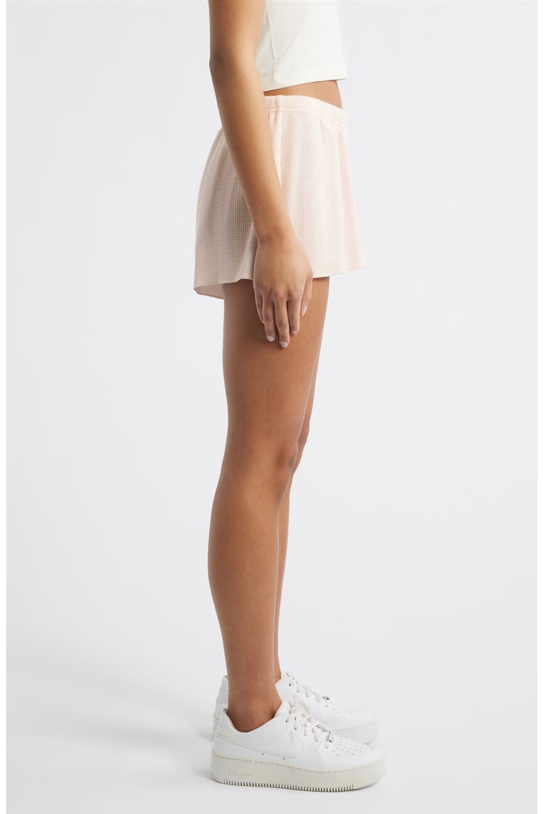 Sunshine & Rainbows Kimmy Waffle Knit Shorts, Alternate, color, PEACH STRIPE