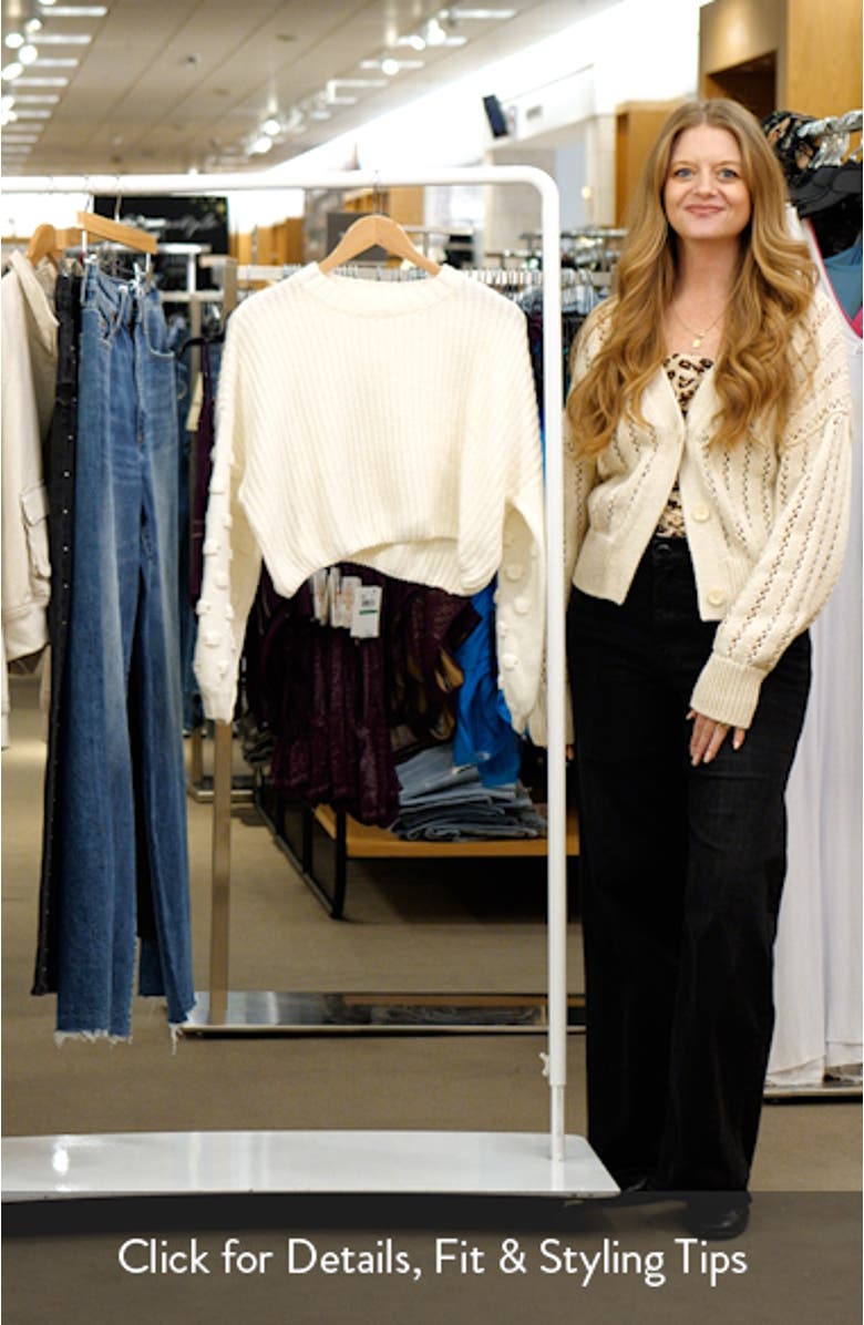 Catalina Textured Stitch Sleeve Sweater, sales video thumbnail