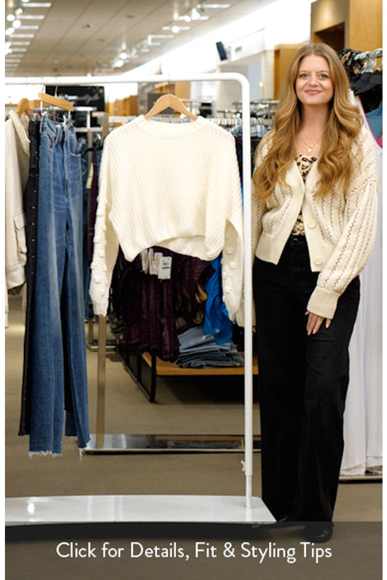 Catalina Textured Stitch Sleeve Sweater video