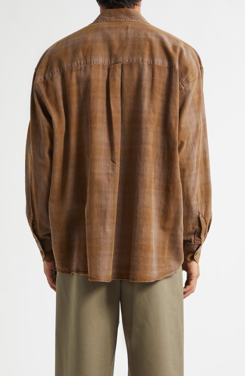OUR LEGACY Borrowed Check Cotton Flannel Button-Up Shirt, Alternate, color, Dakota Flannel Check