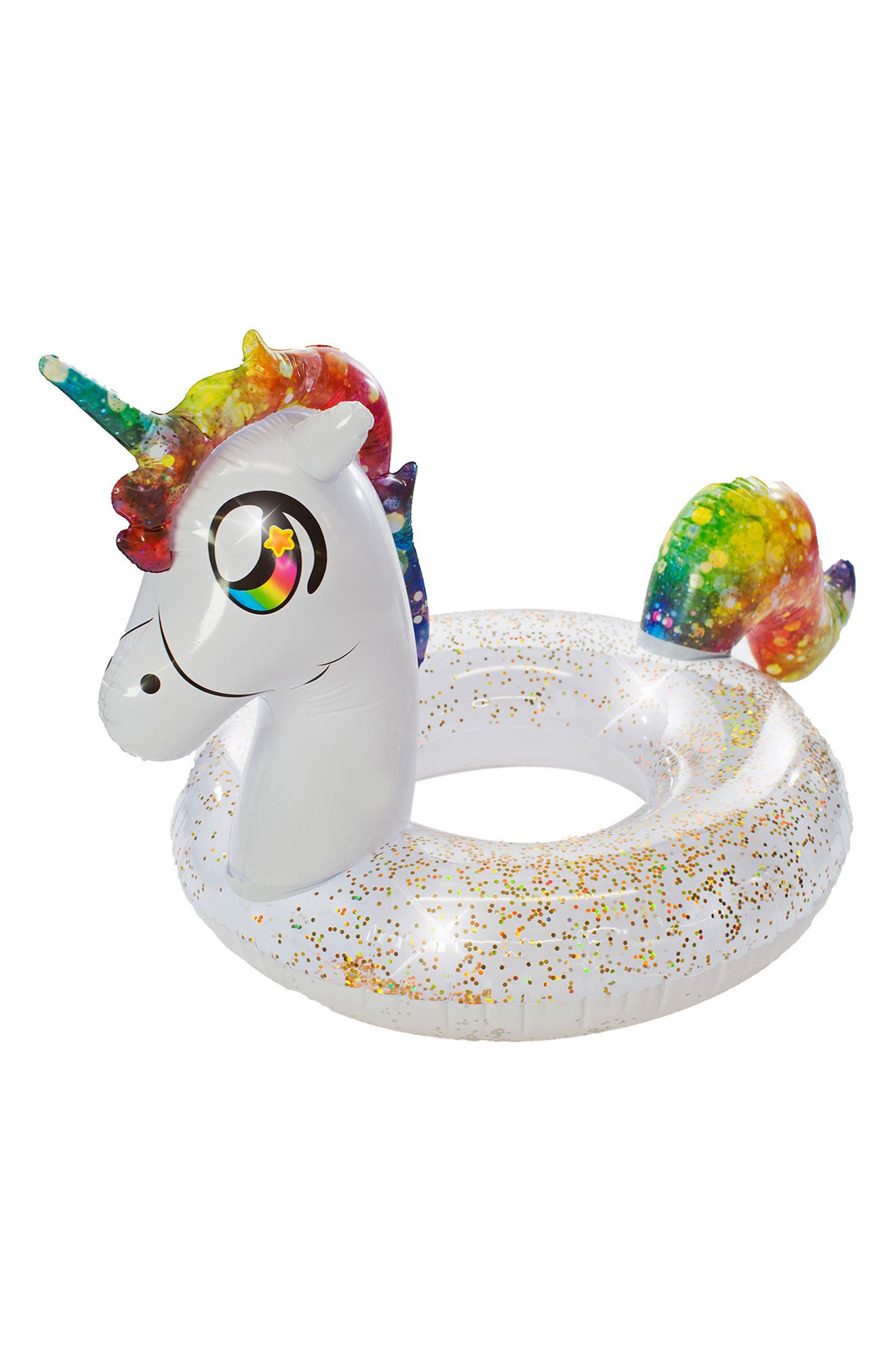 POOLCANDY Unicorn Glitter Tube Pool Float