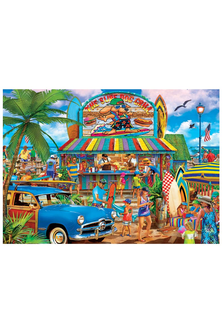 The Surf Dog Grill 500 Piece Puzzle, Alternate, color, Multicolor