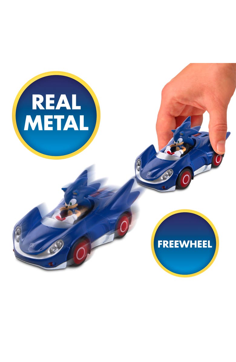 Sonic Allstars Racing Sonic 164 Diecast Metal Car, Alternate, color, 