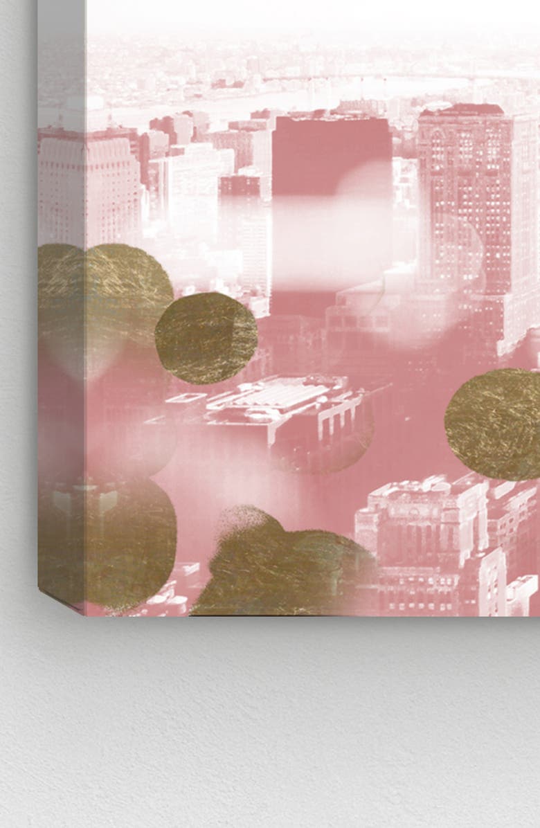Oliver Gal Blushing New York City Canvas Wall Art, Alternate, color, 