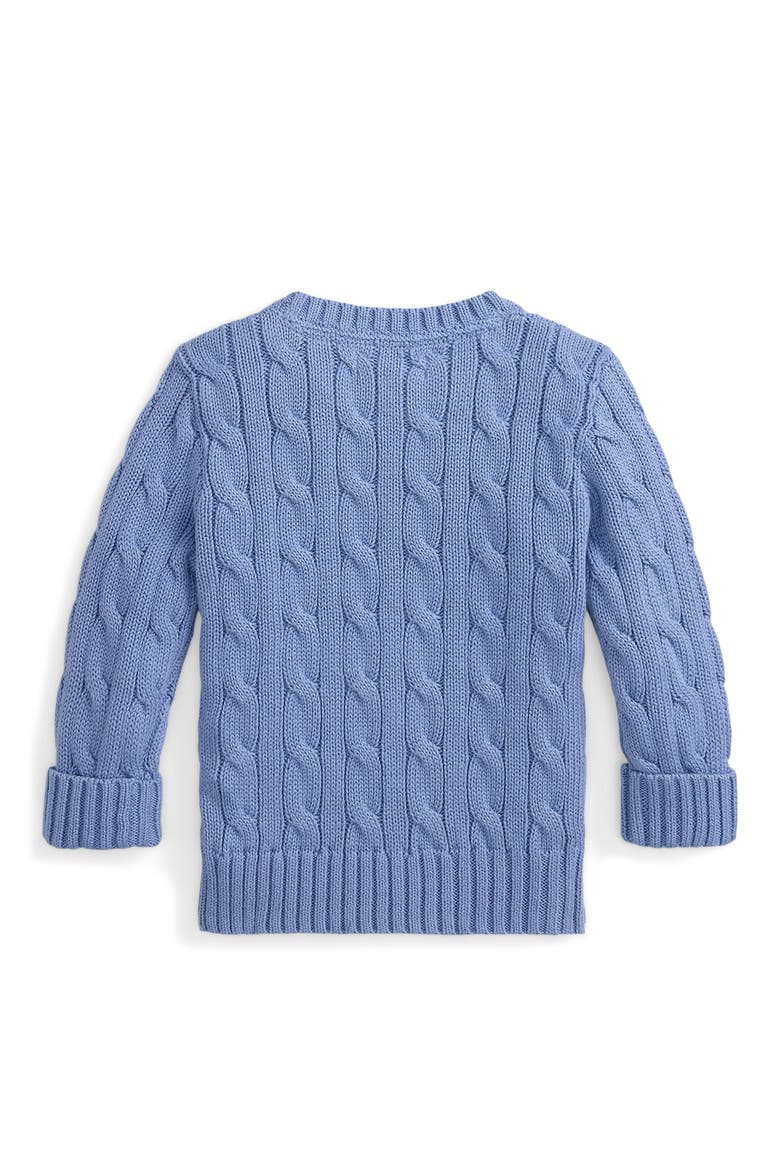 Cable Stitch Sweater, Alternate, color, CAMPUS BLUE