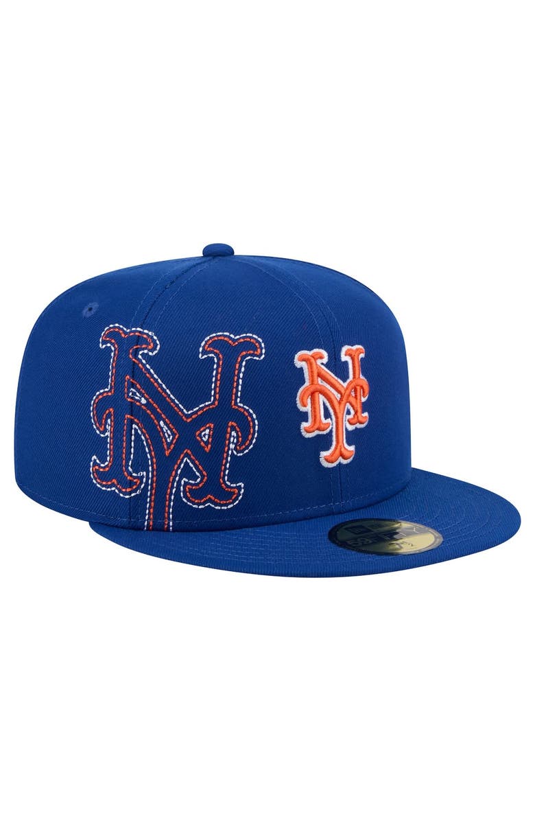 New Era Men's New Era Royal New York Mets Yarn Stitch 59FIFTY Fitted Hat, Main, color, 
