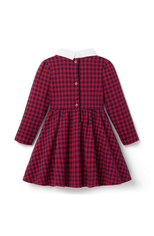 Janie And Jack Gingham Jacquard Dress In Multi