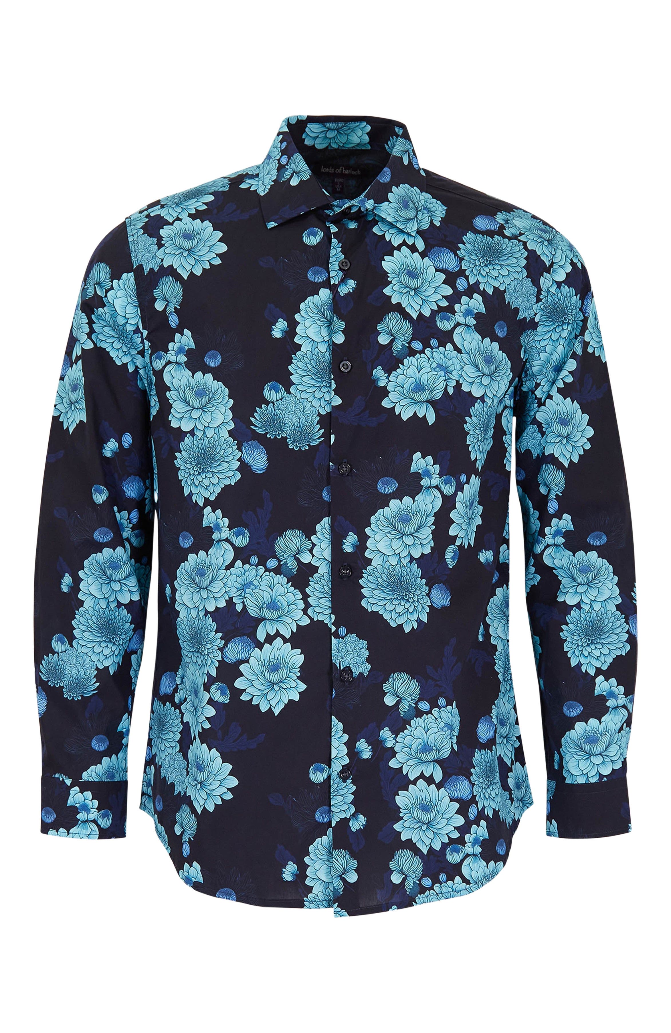 Serious Floral Navy
