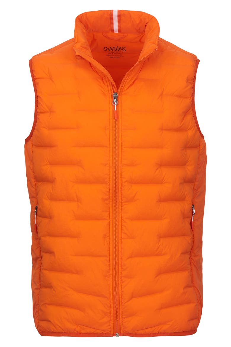 Lofoten Seamless Down Puffer Vest, Alternate, color, SWIMS ORANGE