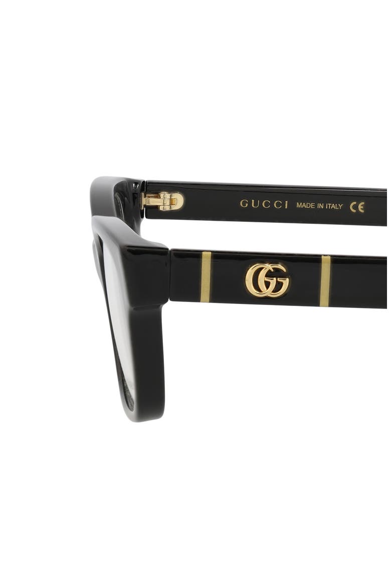 51mm Rectangle Optical Frames, Alternate, color, BLACK TRANSPARENT