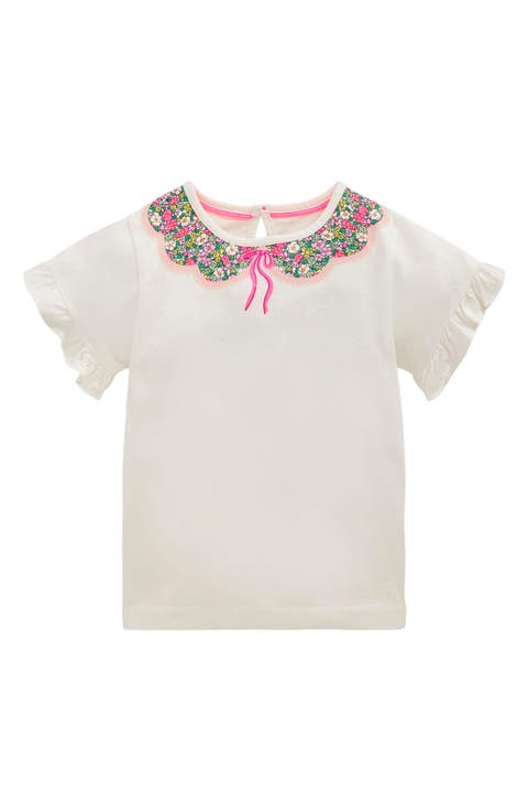 Kids' Collar Frill Sleeve T-Shirt (Toddler, Little Kid & Big Kid)