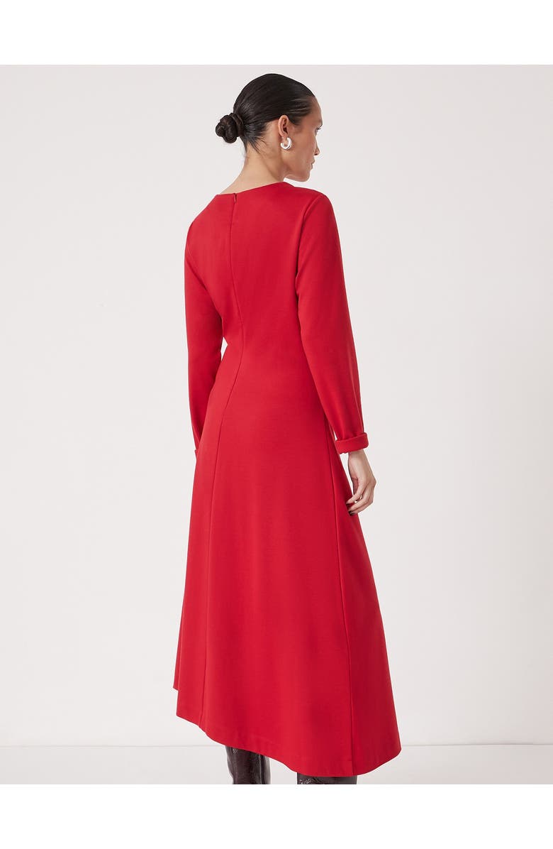 Hush Asymmetric Hem Jersey Dress, Alternate, color, Scarlet Red