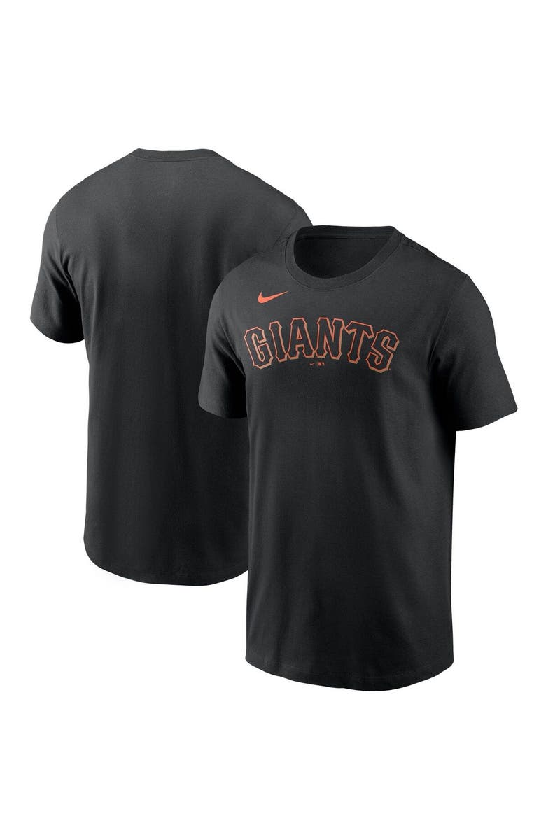 Nike Men's Nike Black San Francisco Giants Team Wordmark T-Shirt, Main, color,