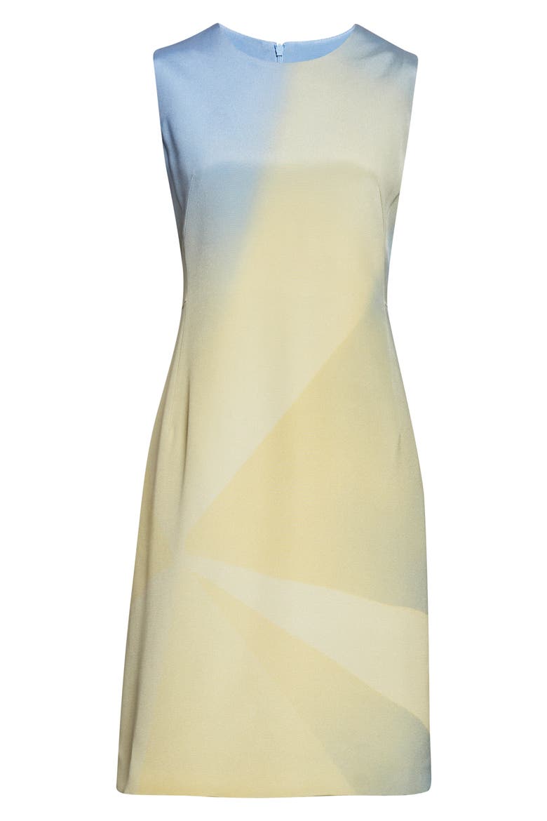 Sunbeam Double Face Silk & Cotton Blend Sheath Dress, Alternate, color, YELLOW MULTI