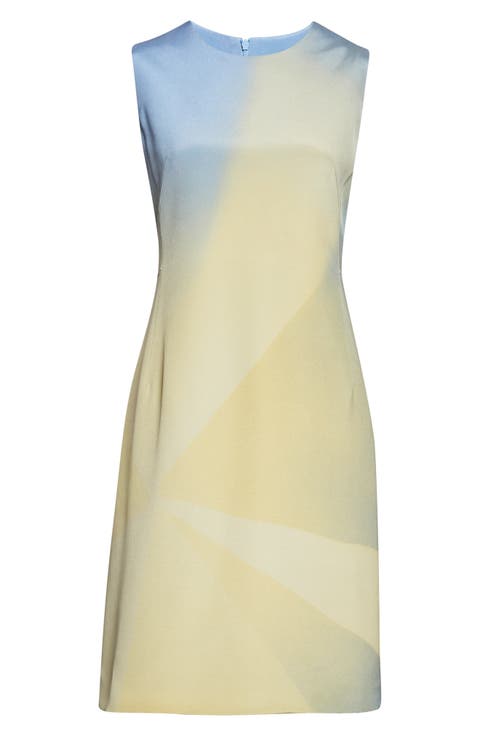Sunbeam Double Face Silk & Cotton Blend Sheath Dress
