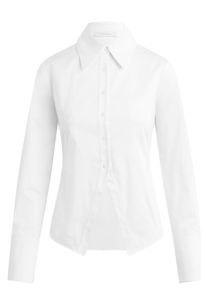 The Don't Waist Time Lace-Up Shirt, Alternate, color, BRIGHT WHITE