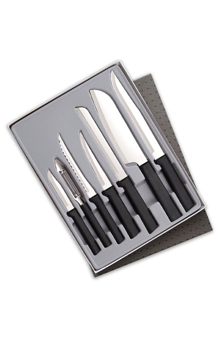 Rada 7 Piece Knife Starter Set with Gift Box, Main, color, Black