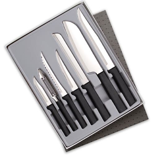 Radà Rada 7 Piece Knife Starter Set With Gift Box In Black