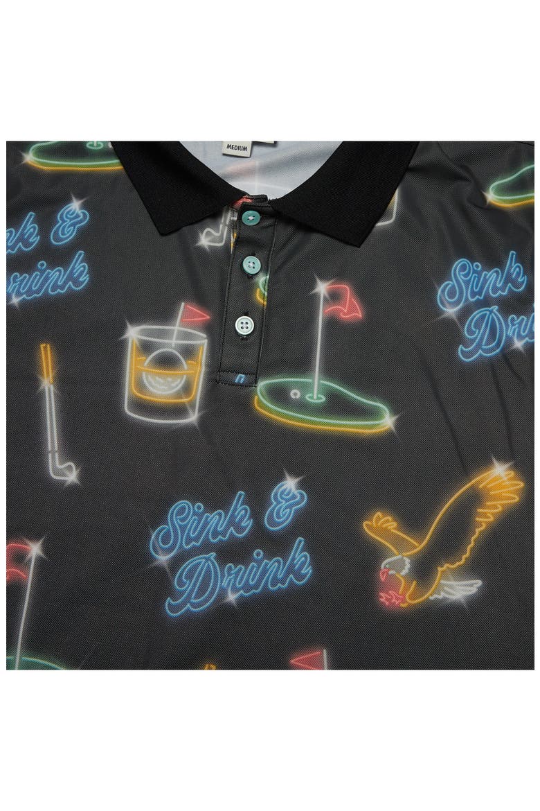 Sink N Drink Performance Polo, Alternate, color, BLACK