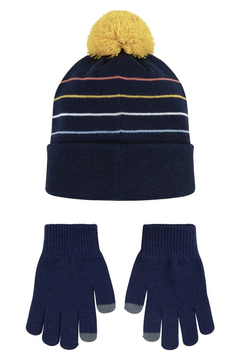 Power Play Pompom Beanie, Alternate, color, MIDNIGHT NAVY