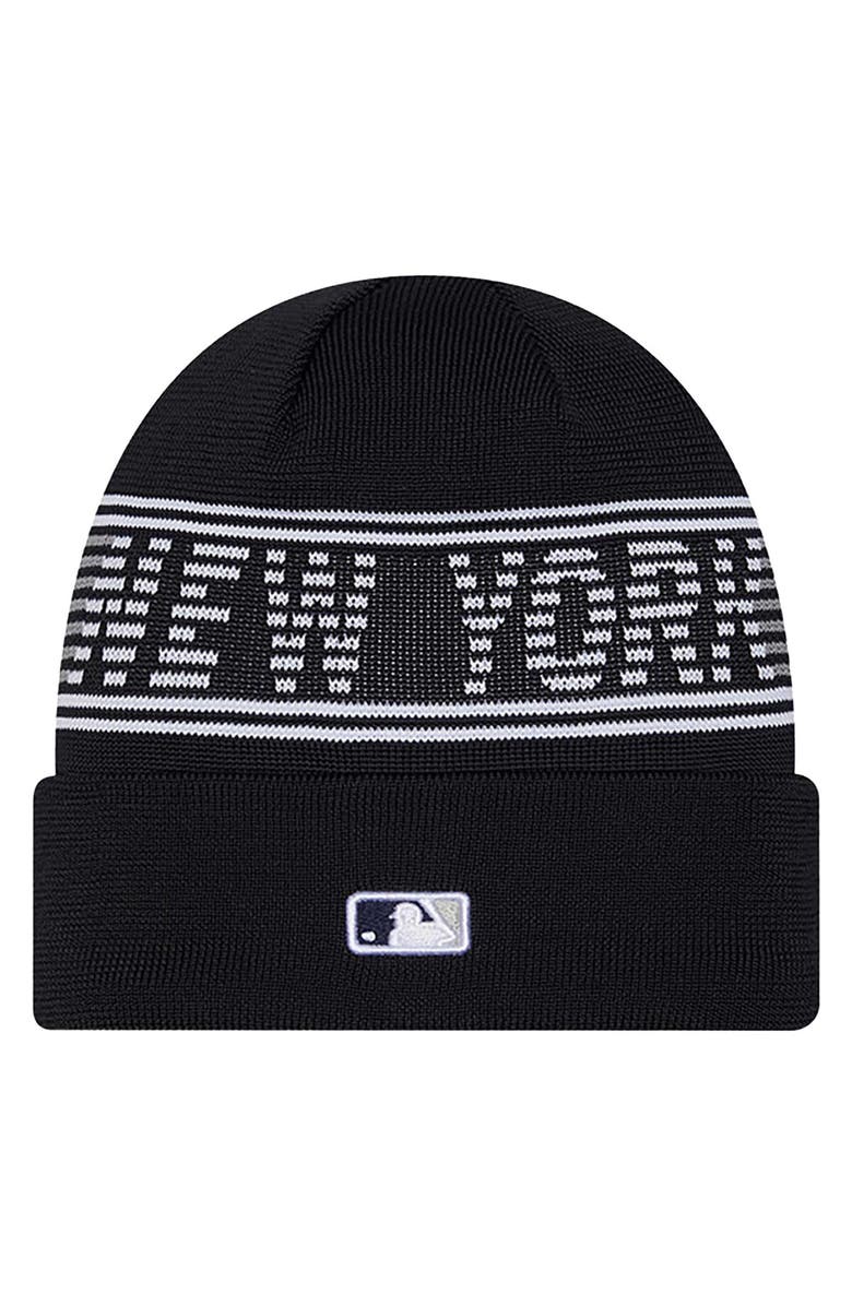 New Era Men's New Era Navy New York Yankees Authentic Collection Cuffed Knit Hat, Alternate, color,