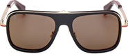 Christian Louboutin 62mm Mirrored Navigator Sunglasses