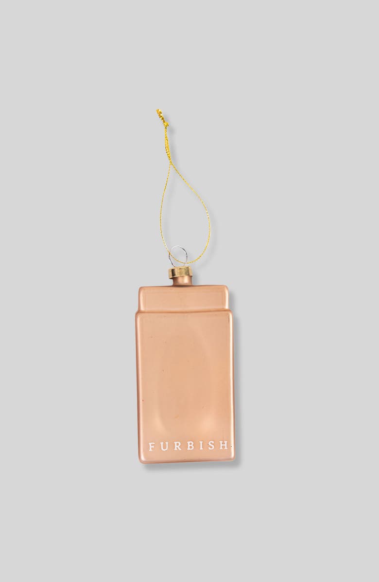 Furbish Matchbook Ornament - Dallas, Alternate, color, Metallic Gold