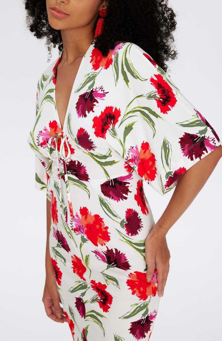 DVF Valerie Floral Midi Dress, Alternate, color, 