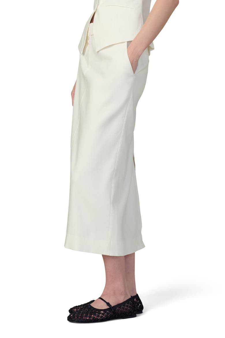 Meave Tailored Midi Skirt, Alternate, color, ECRU