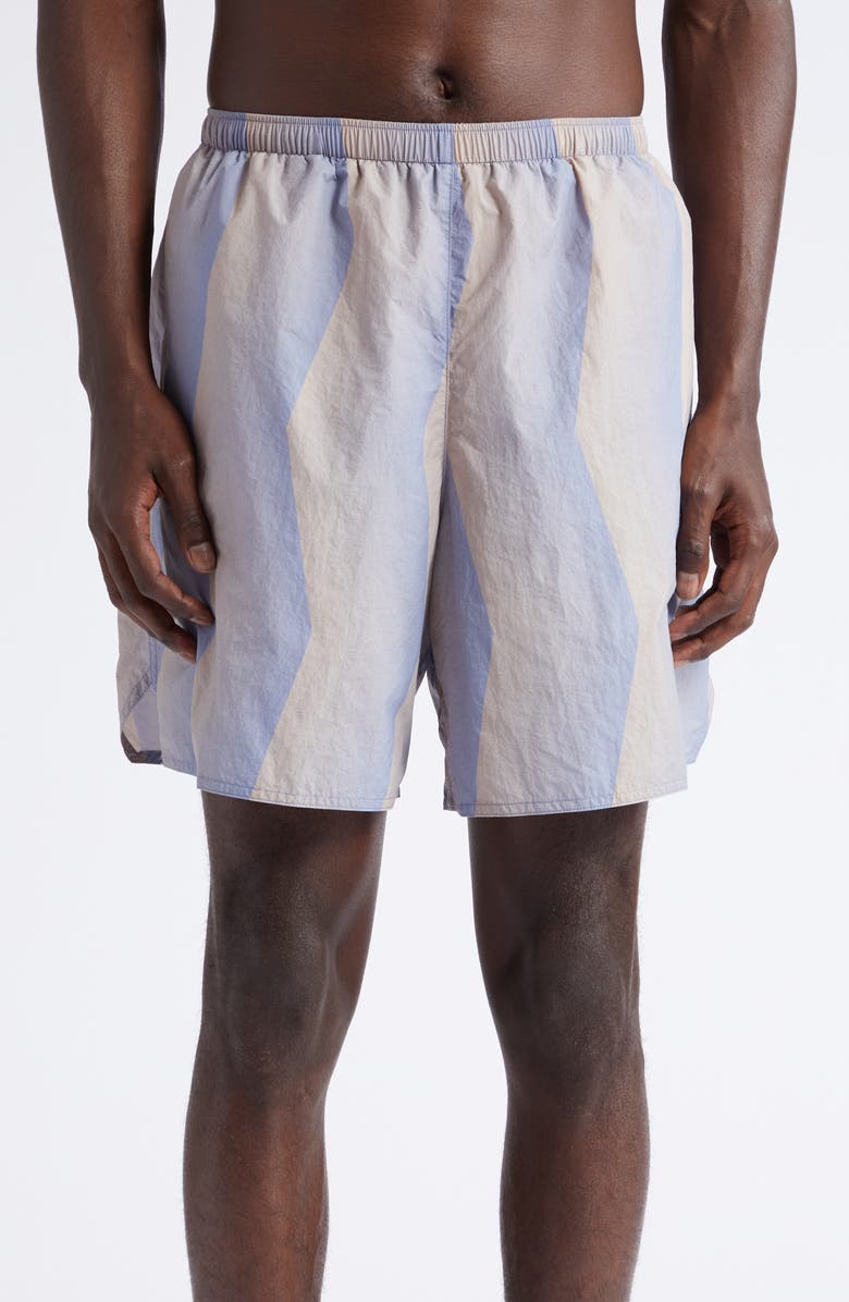 Acne Studios Ombré Stripe Swim Trunks, Main, color,