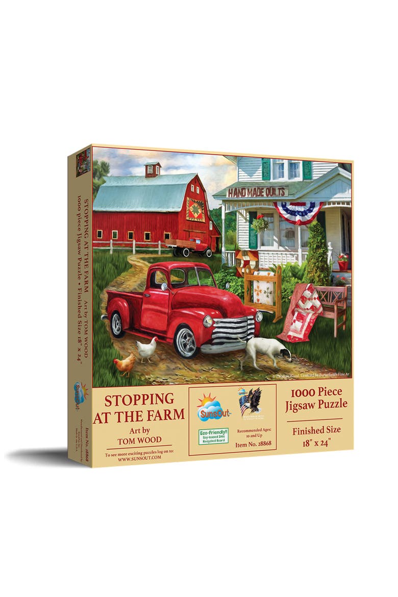 Stopping at the Farm 500 piece Jigsaw Puzzle for Adults, Main, color, Multicolor