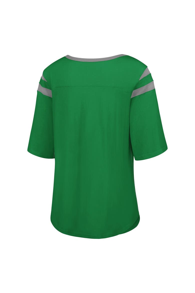 Women's G-III 4Her by Carl Banks Green Michigan State Spartans Plus Size Linebacker Half-Sleeve T-Shirt, Alternate, color, Green