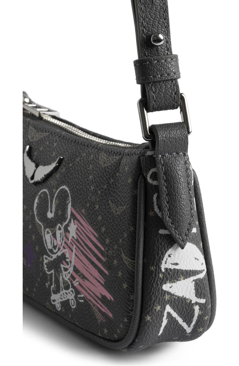 Zadig & Voltaire Monogram Shoulder Bag, Alternate, color, Road