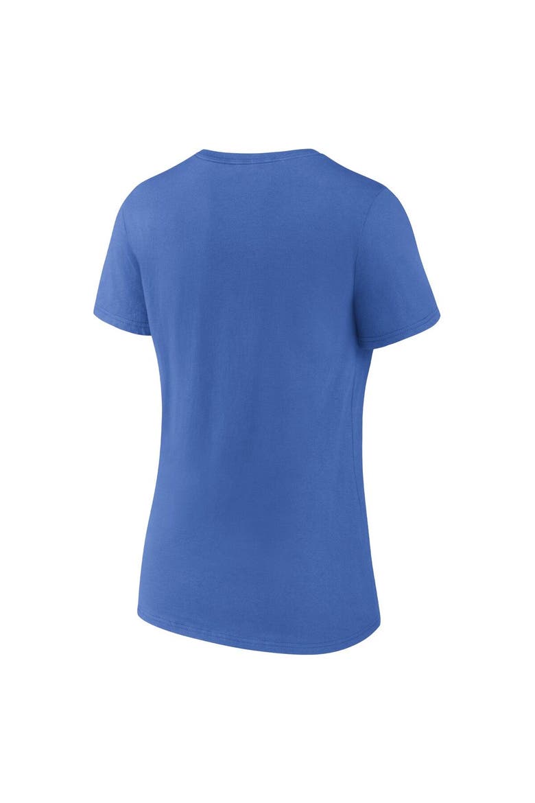 Women's Fanatics Branded Powder Blue Los Angeles Chargers Shine Time V-Neck T-Shirt, Alternate, color, Powder Blue